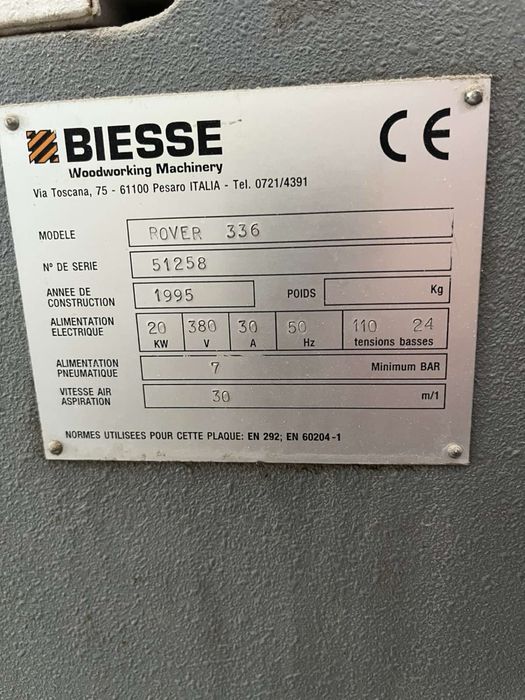 Обробний центр три осьовий ЧПУ BIESSE -ROVER 336