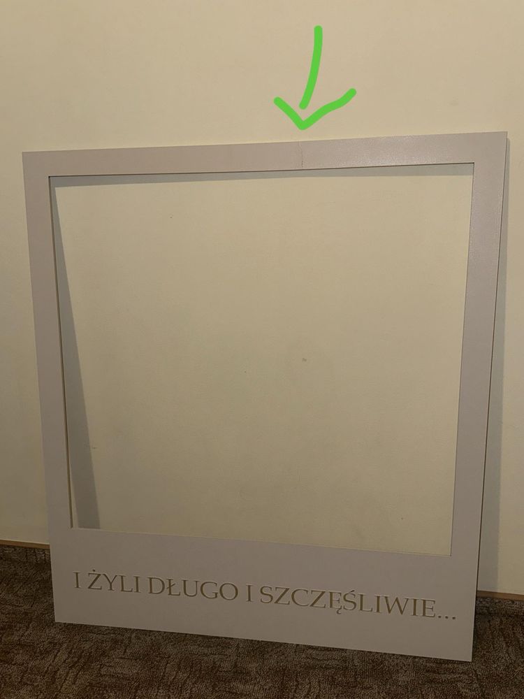 Ramka Instax do zdjęć - ślub, wesele, kolor beżowy