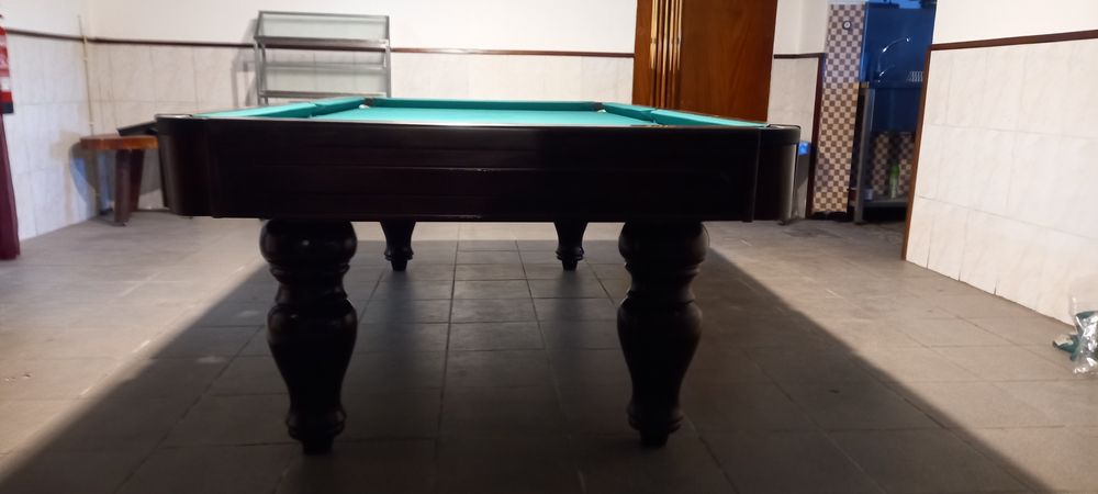 Bilhar usado  carrinho   mais pequeno que o normal *montagem incluída