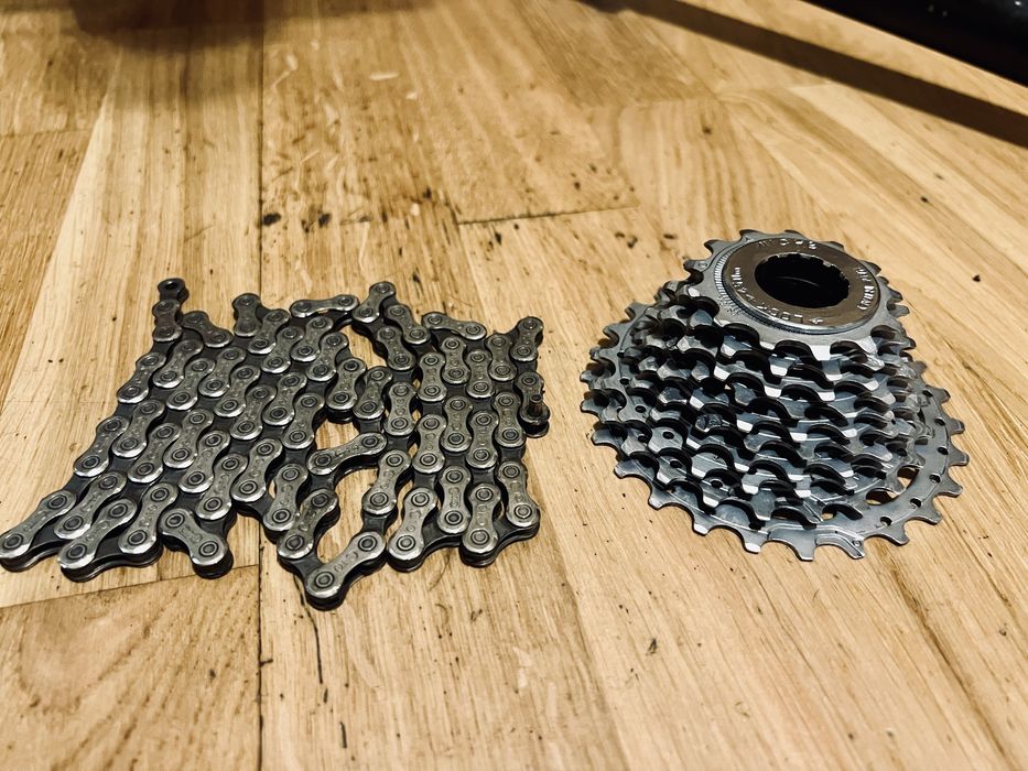 NOS! Kaseta + Łańcuch Campagnolo Daytona 10 Speed Jak Nowa