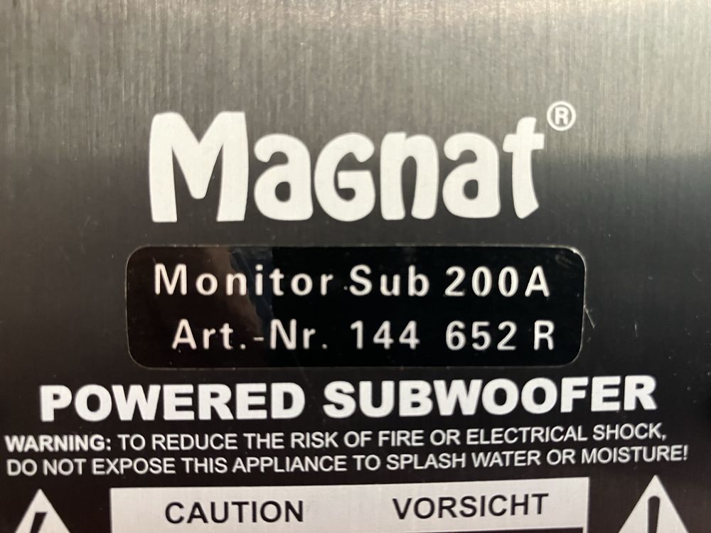 Subwoofer Monitor Sub Magnat 200A