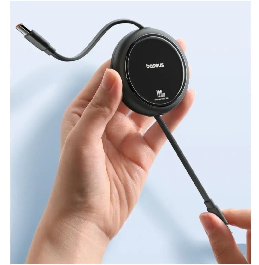 Кабель Baseus USB-C на USB-C PD 100W 1м white.
