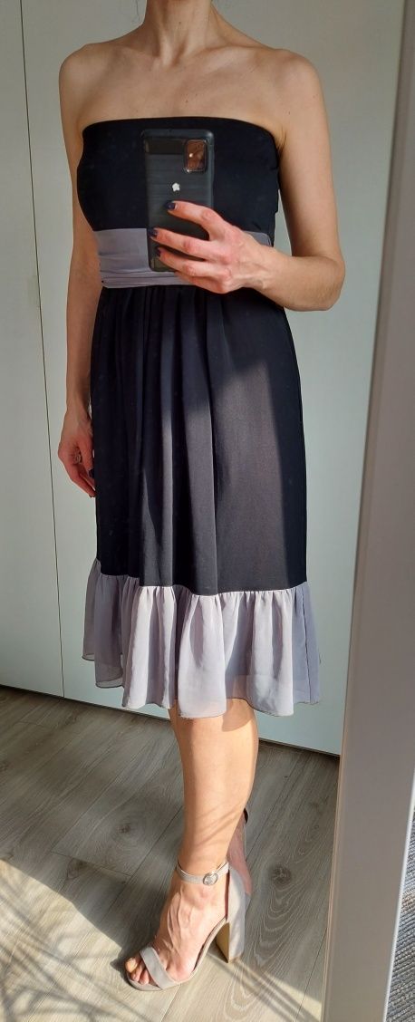 Sukienka tiulowa Midi bez ramiączek r. 36
