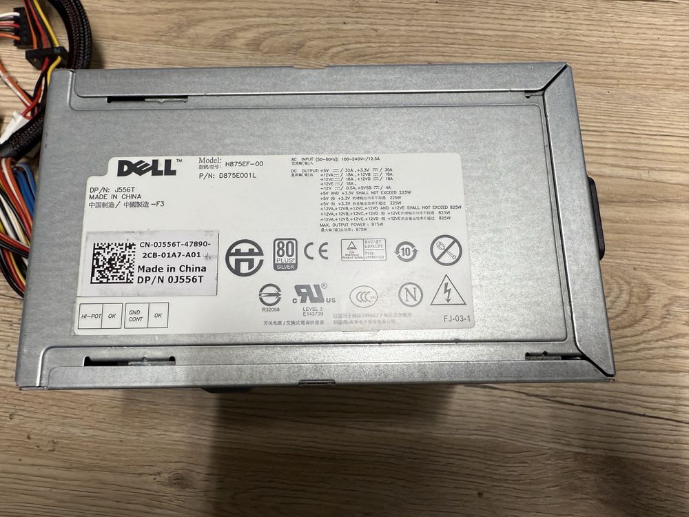 Фірмовий блок живлення Dell Alienware aurora r4 825W відео 8+8 пін
