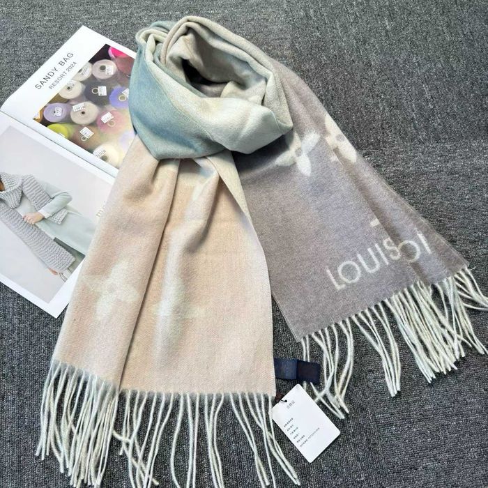 Louis Vuitton szalik męski damski, kaszmir 28496