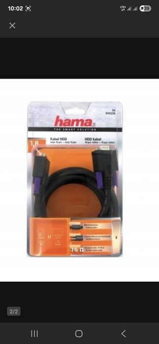 Kabel monitorowy VGA, wtyk monitorowy 15-pin Hama