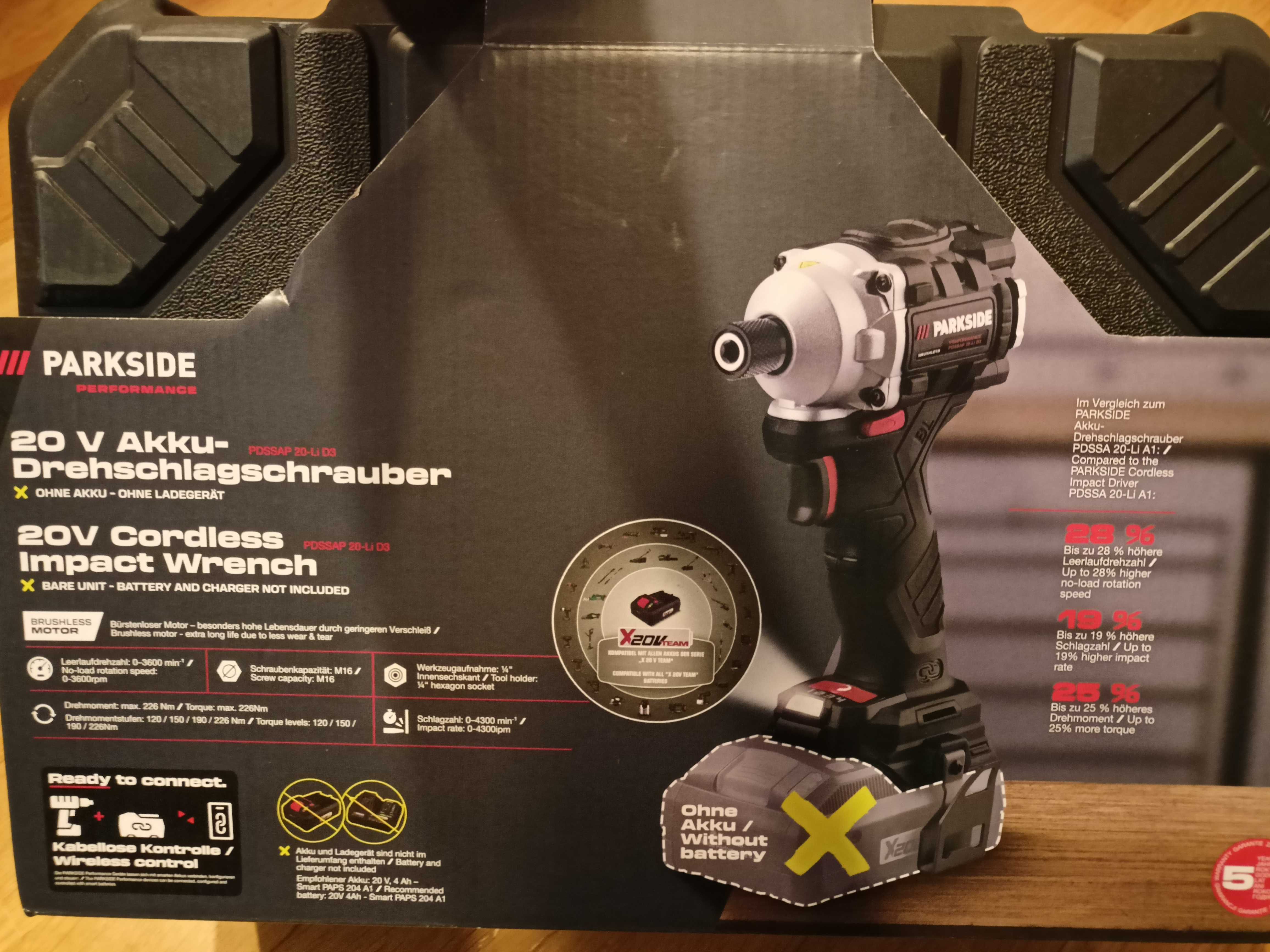 Parkside performance zakretarka udarowa