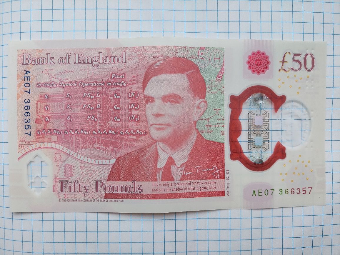 Продам бону, банкноту 50 фунтов 2020 года Англия,  Великобритания.