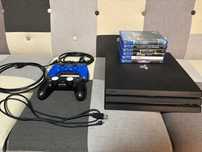 Konsola Playstation 4 Pro 1TB - 2 Pady - Gry w komplecie