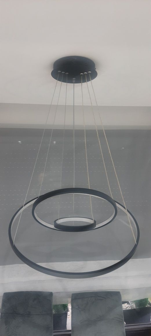 Lampa wiszaca sufitowa  czarna led Ring , wiszaca 3ring Rozne barwy