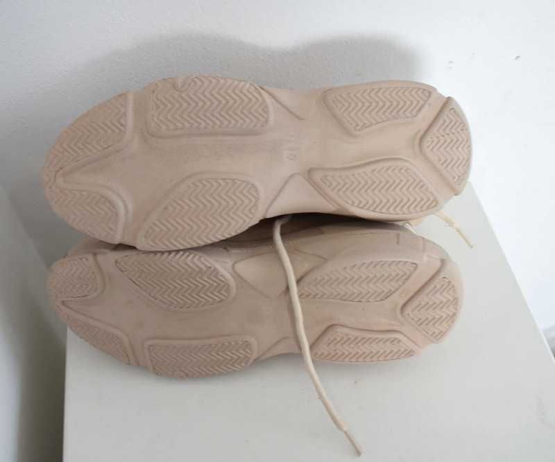 Nly by Nelly Sneakersy buty beżowe 40 sneakersy