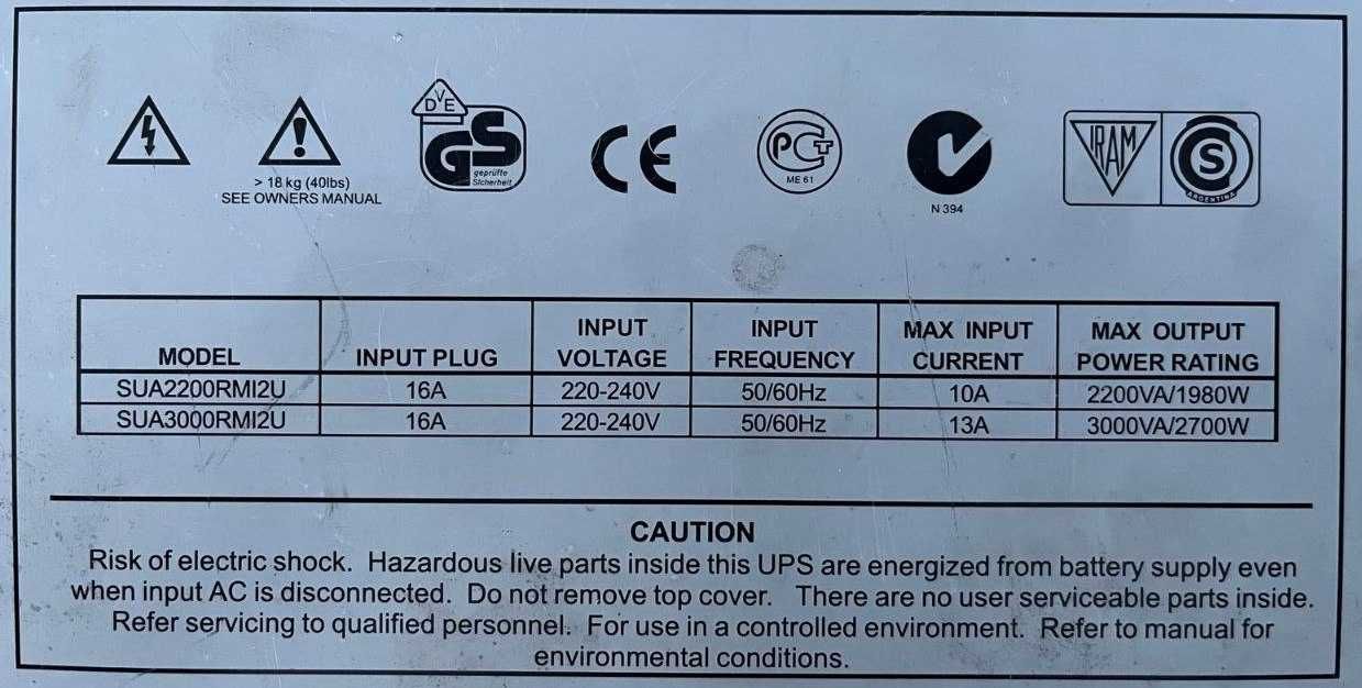 Безперебійник APC Smart-UPS 3000VA sua3000rmi2u ДБЖ ИБП чистий синус