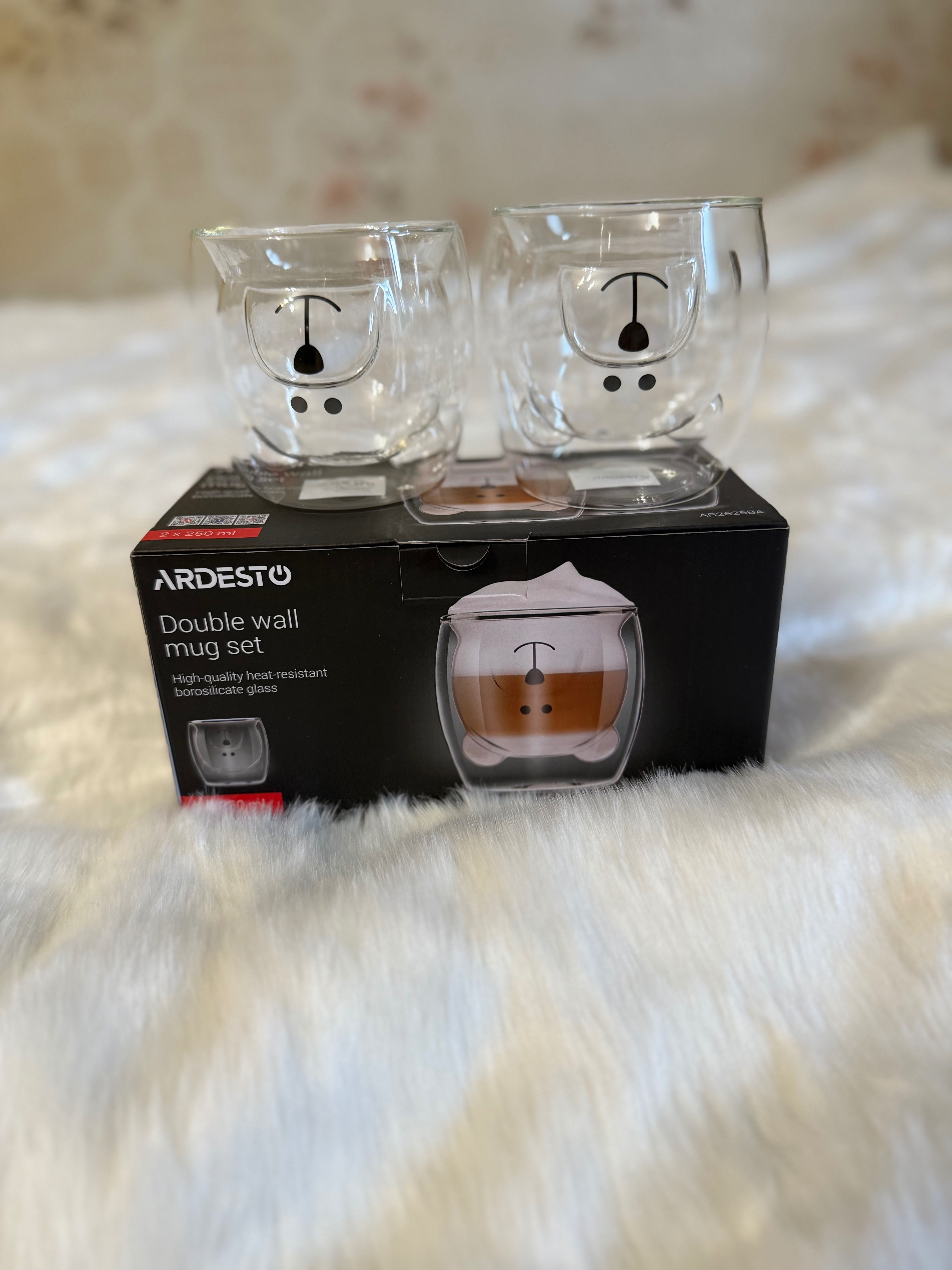 2 новых стакана BODUM Canteen  и Набор чашек Ardesto Animals