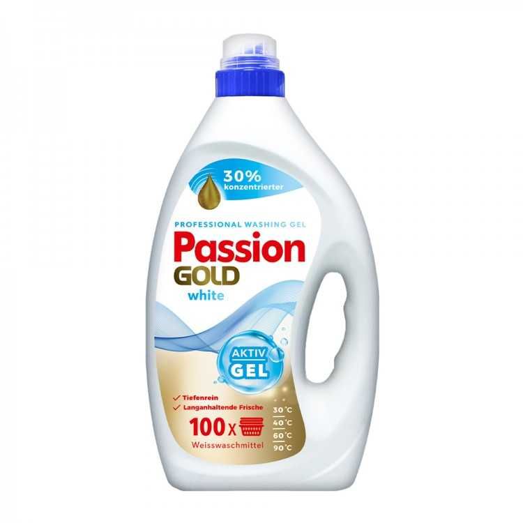 Żel Passion GOLD 100 prań 4l WHITE płyn do prania białych jasnych