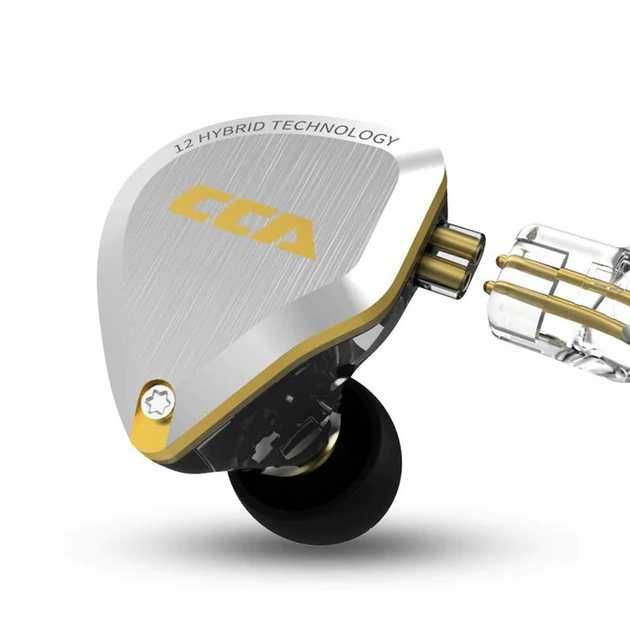 CCA C12 (12 драйверів, без мікрофона) – Гібридні Hi-Fi навушники