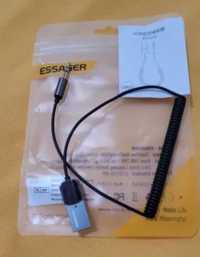 Transmiter USB mini jack odtwarzanie muzyki w domu i samochodzie