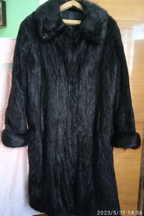 Шуба нутрія чорна бу