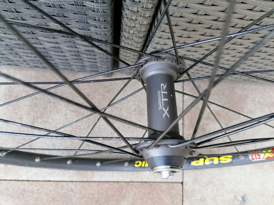 przednia piasta Shimano XTR, HB-M950 KOŁO Mavic 517