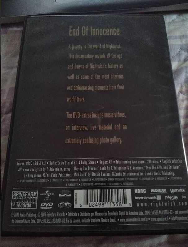 Dvd Nightwish - End Of Innocence Original Importado