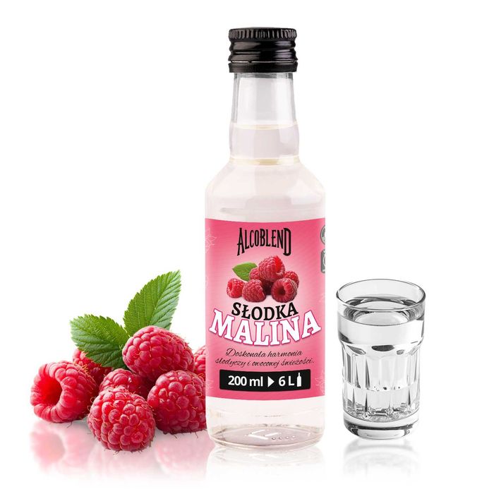 Zaprawka esencja smakowa do wódki Alcoblend Słodka Malina 200ml na 6L