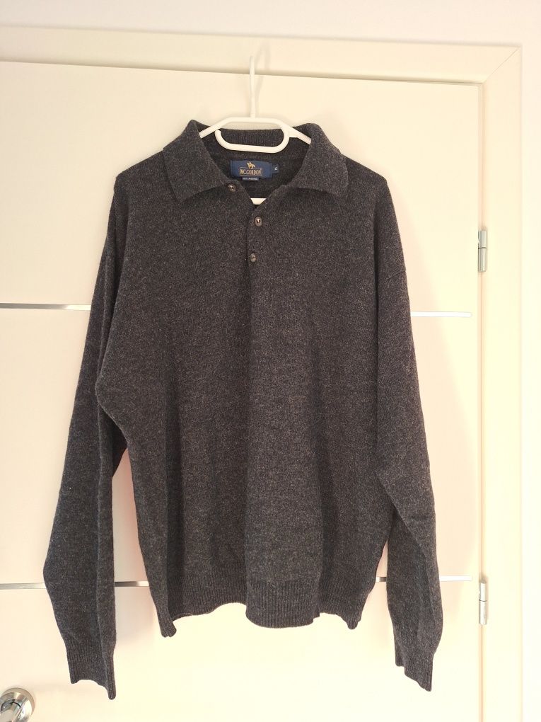 Sweterek męski 100% lambswool Woolmark