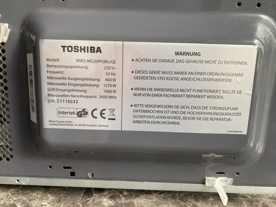 Mikrofalówka Toshiba używana