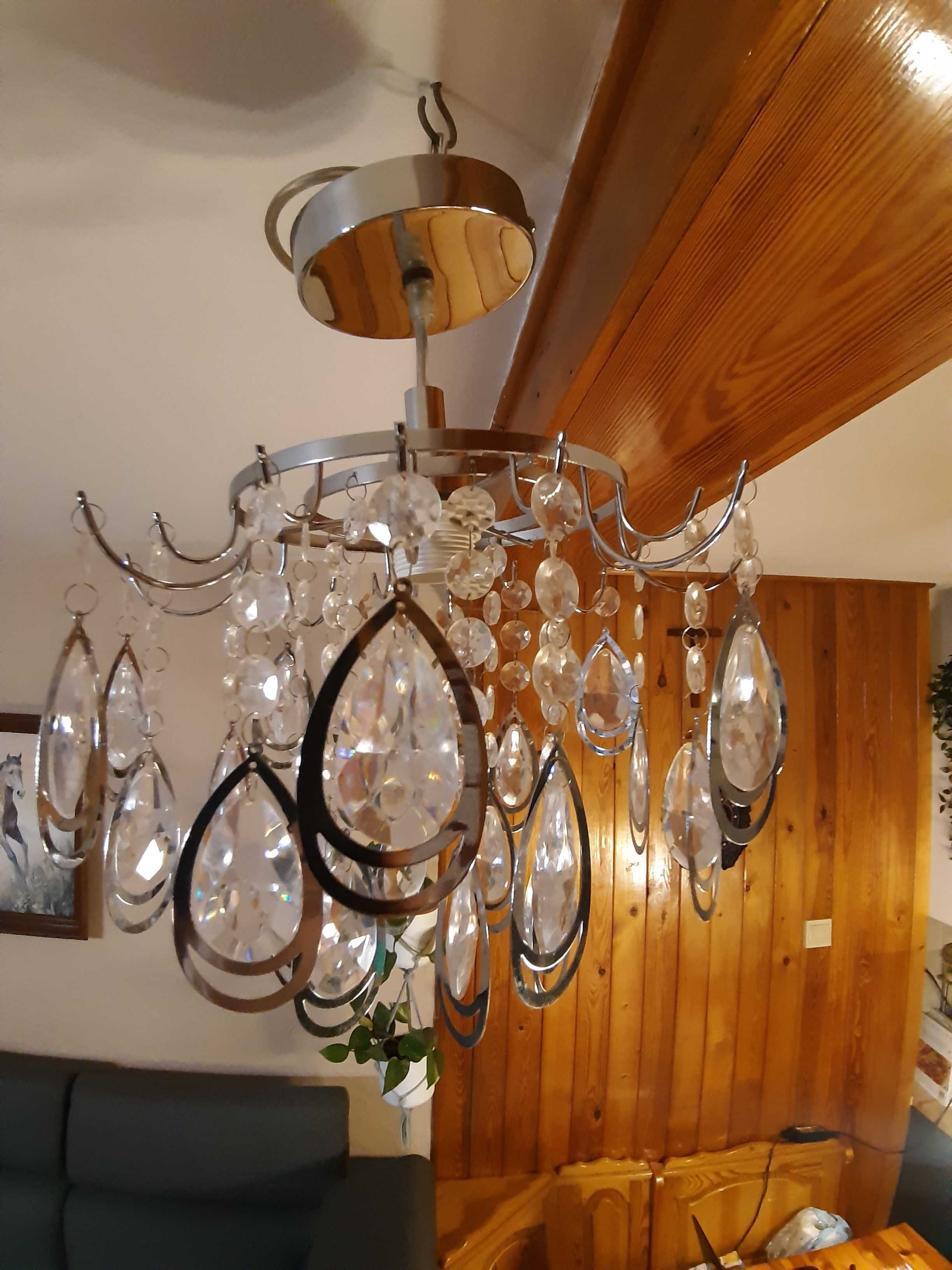 lampa jednopunktowa, łezki akrylowe
