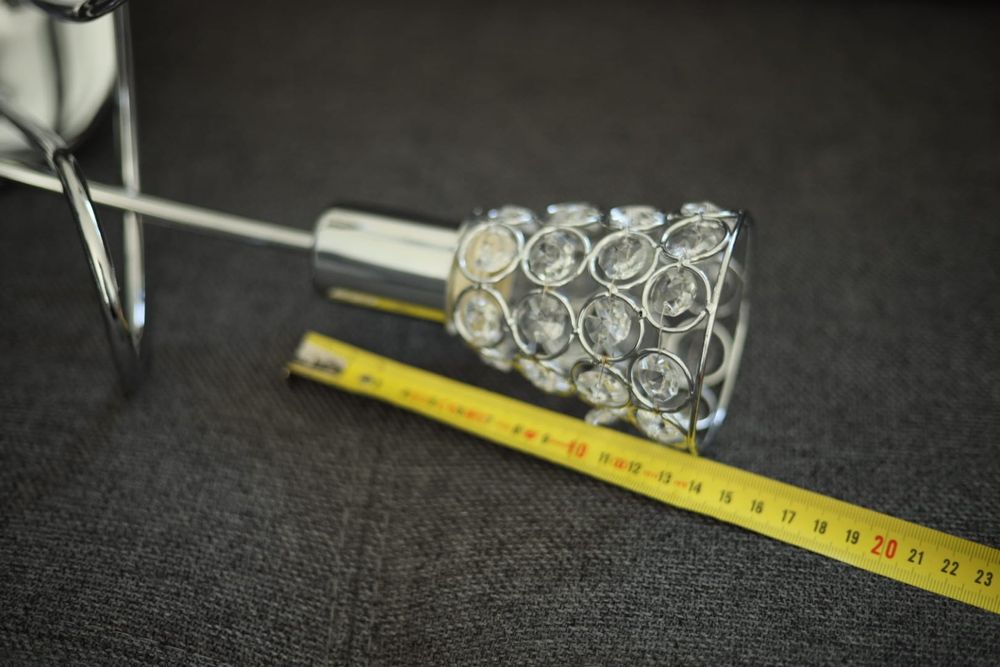 Żyrandol lampa wisząca 3 ramiona kryształki