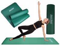 Mata gimnastyczna do ćwiczeń jogi Aqua-Sport Nbr Army Green 183x61x1cm