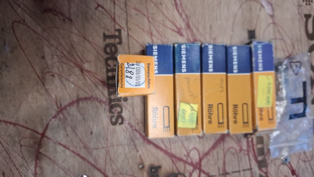 Zestaw 7 szt. Siemens STe1300 / 01/05 – lampy elektronowe, kolekcjoner