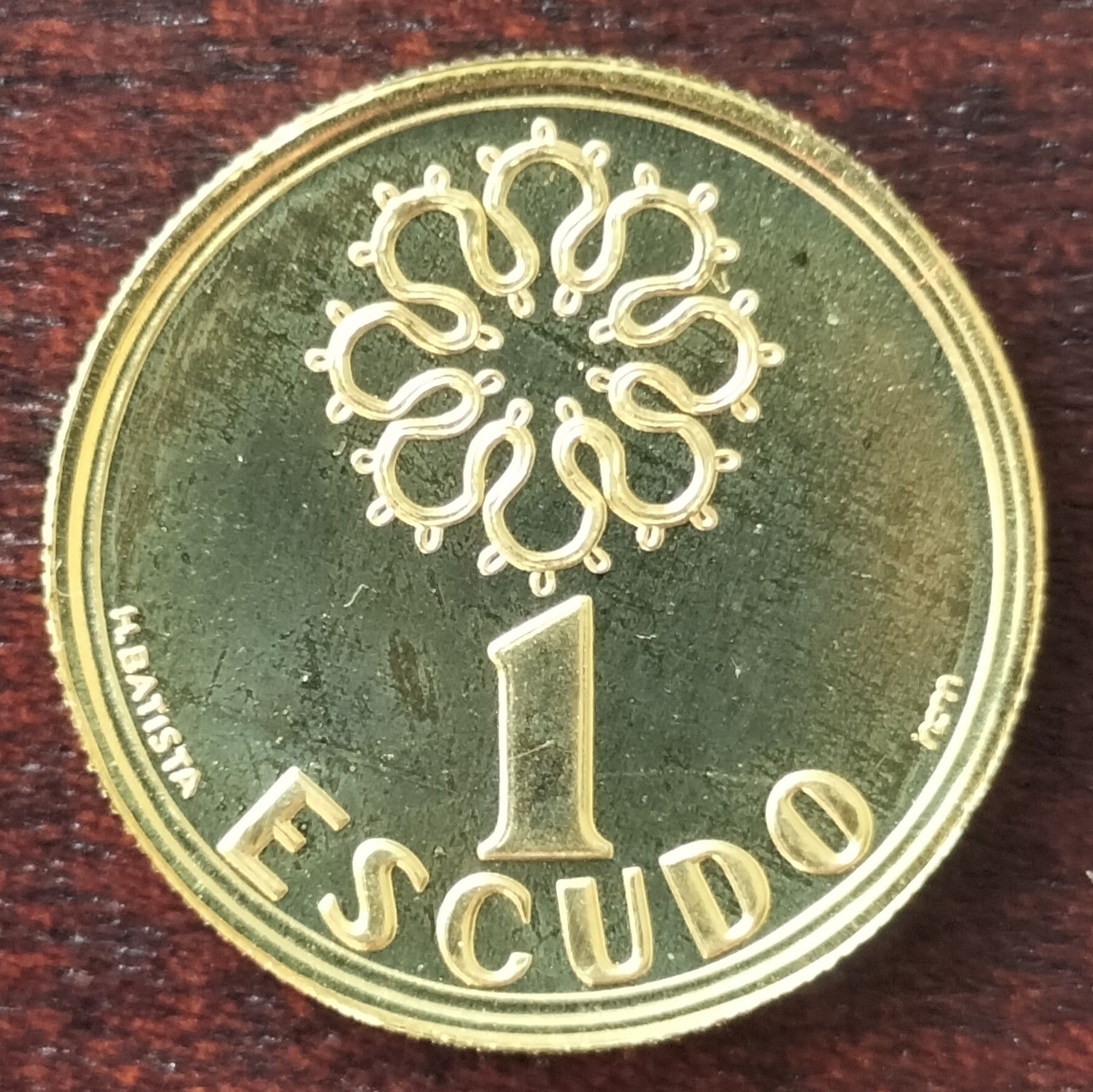 Moeda Ouro 1$ 2001 Nova C/Cinta Exterior e Certificado