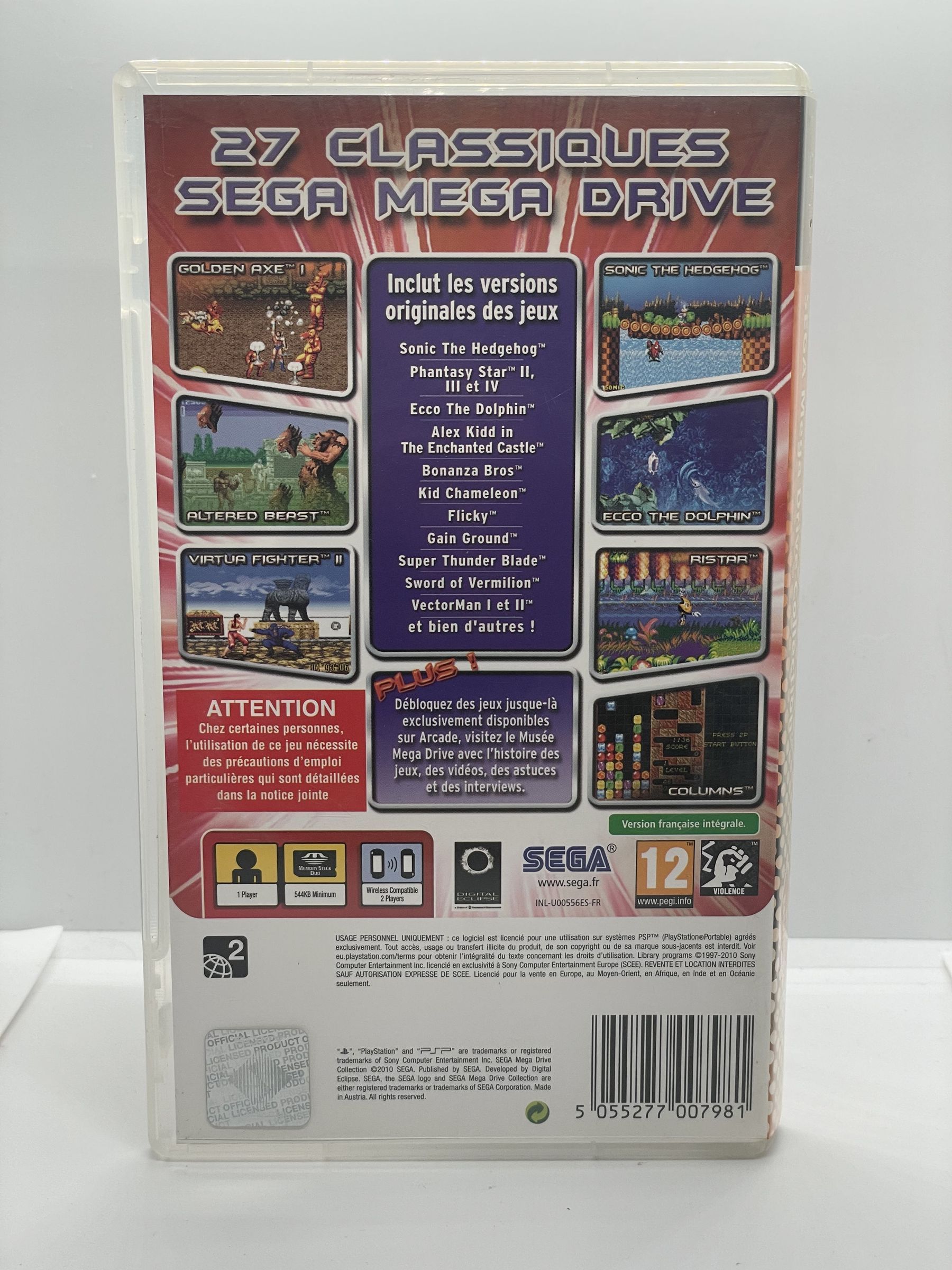 SEGA Mega Drive Collection PSP Po Angielsku