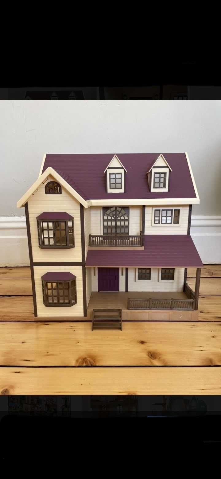 Скидка!Двухэтажный дом со светом Sylvanian families