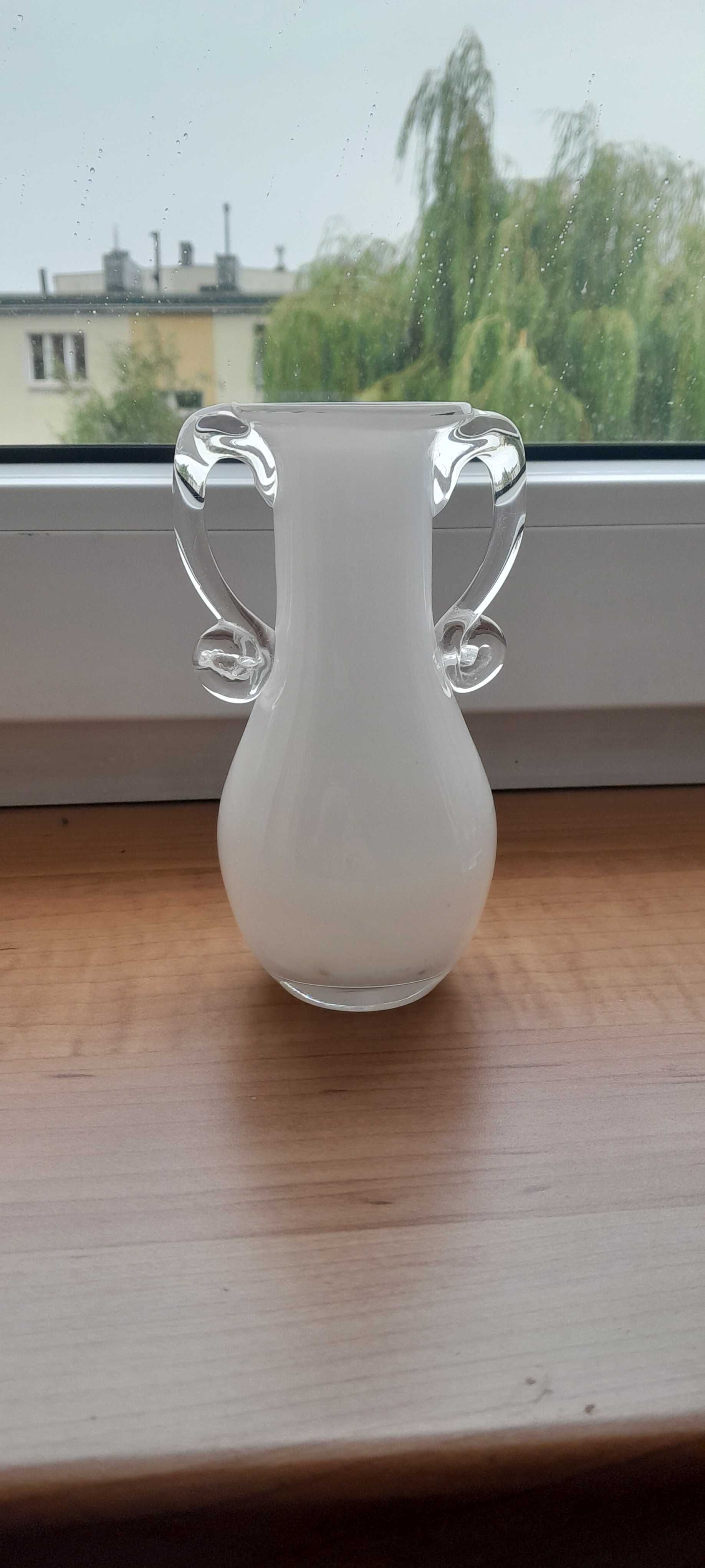 Wazon szklany PRL 13cm