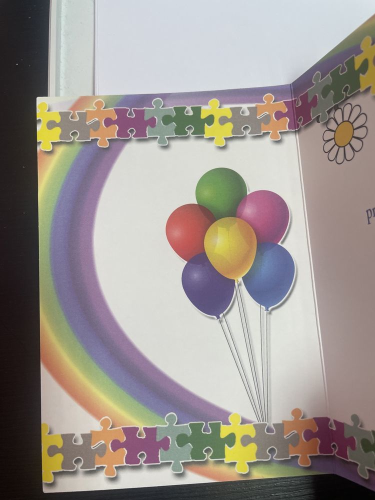 Kartka Z Okazji Urodzin, krokodyl z balonami
