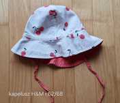 Kapelusz w wisienki r.62/68 H&M
