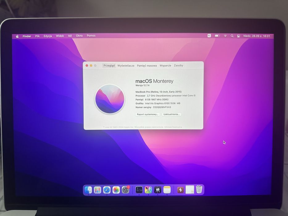 MacBook Pro retina 13 early 2015