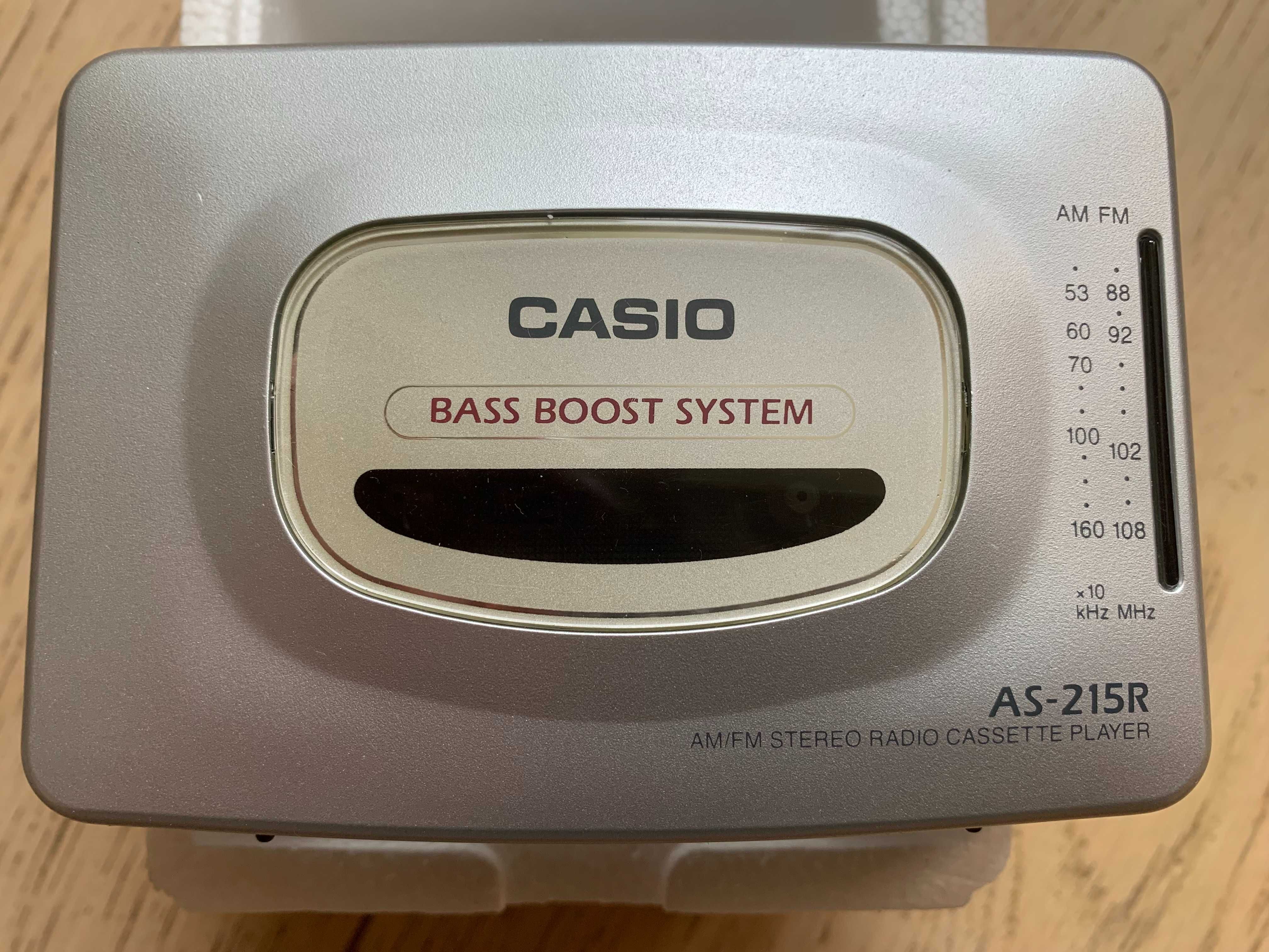 Стерео плеер із 90-х Casio AS-215R  кассетный з АМ/FM радио (новий)