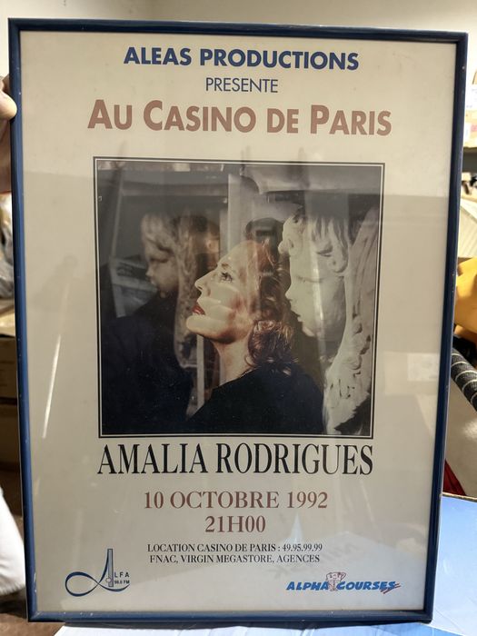 Quadro poster Amalia Rodrigues