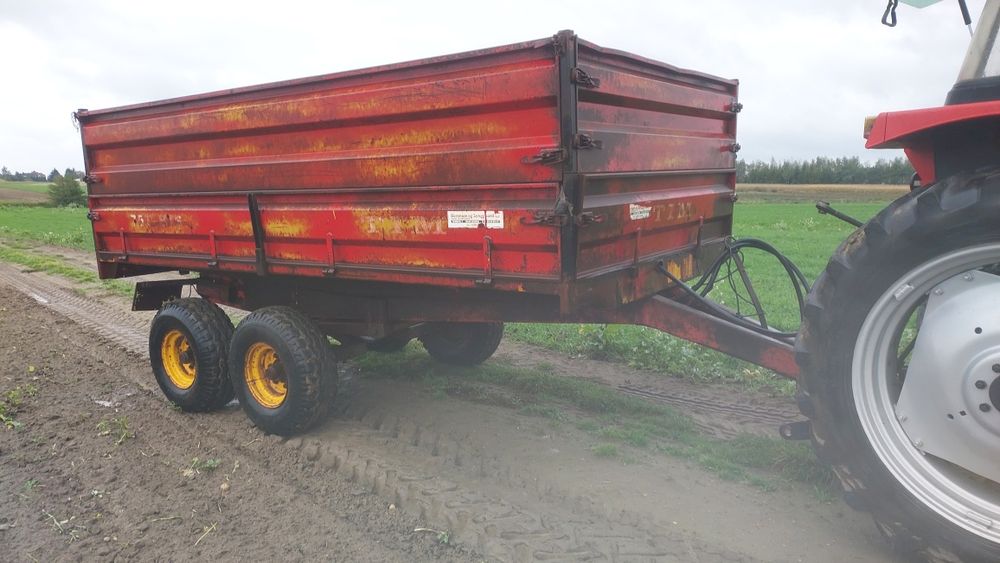 Przyczepa Tandem TIM 7.5T + żmijka do zboża.