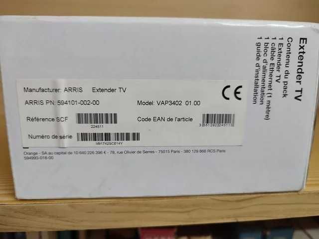 ARRIS Extender Wi-Fi VAP3402 01.00 Repetidor
