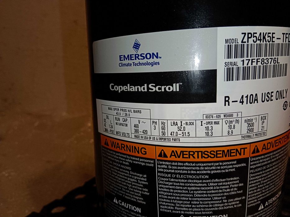 sprężarka Copeland Scroll