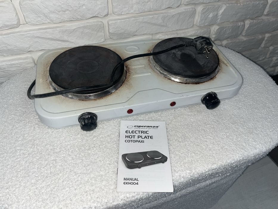 kuchenka kempingowa elektryczna 2 palniki sprawna