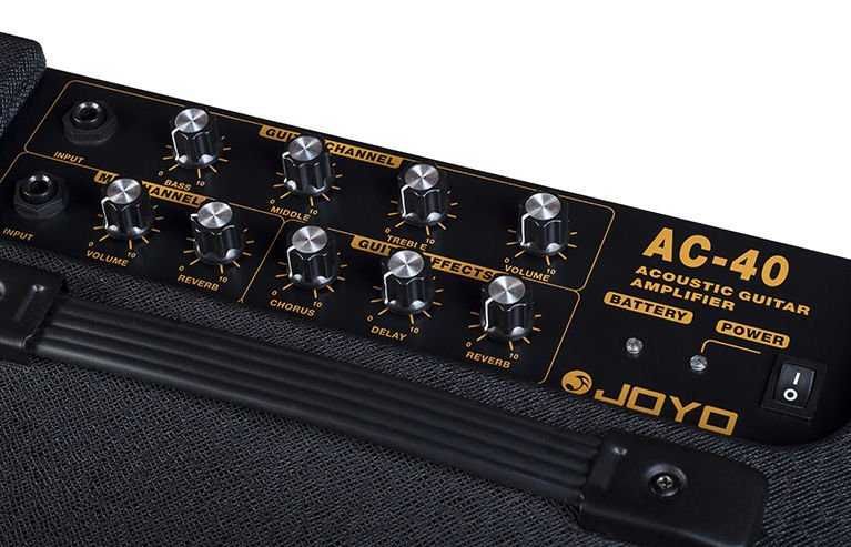 Joyo AC40 akumulatorowy wzmacniacz do gitary akustycznej AC-40 combo