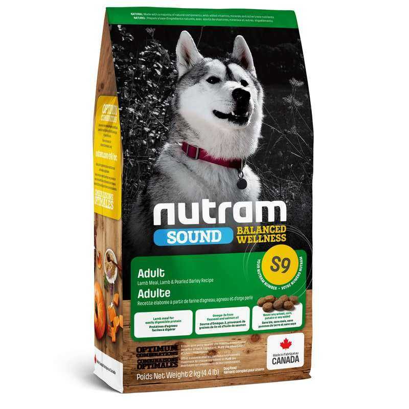 Холістик Nutram S9 Sound BW Adult Dog 2 кг з ягням для дорослих собак