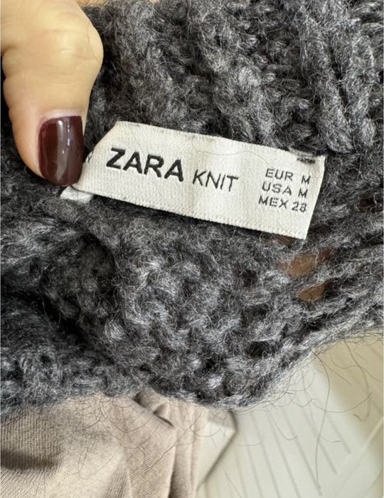 Теплый свитер Zara оверсайз