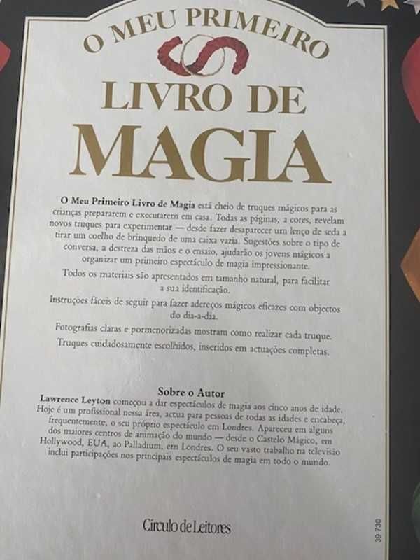 O meu primeiro livro de magia, edição 1994 Circ.Leitores