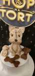 Pies York z masy cukrowej. Figurka na tort yorkshire terrier
