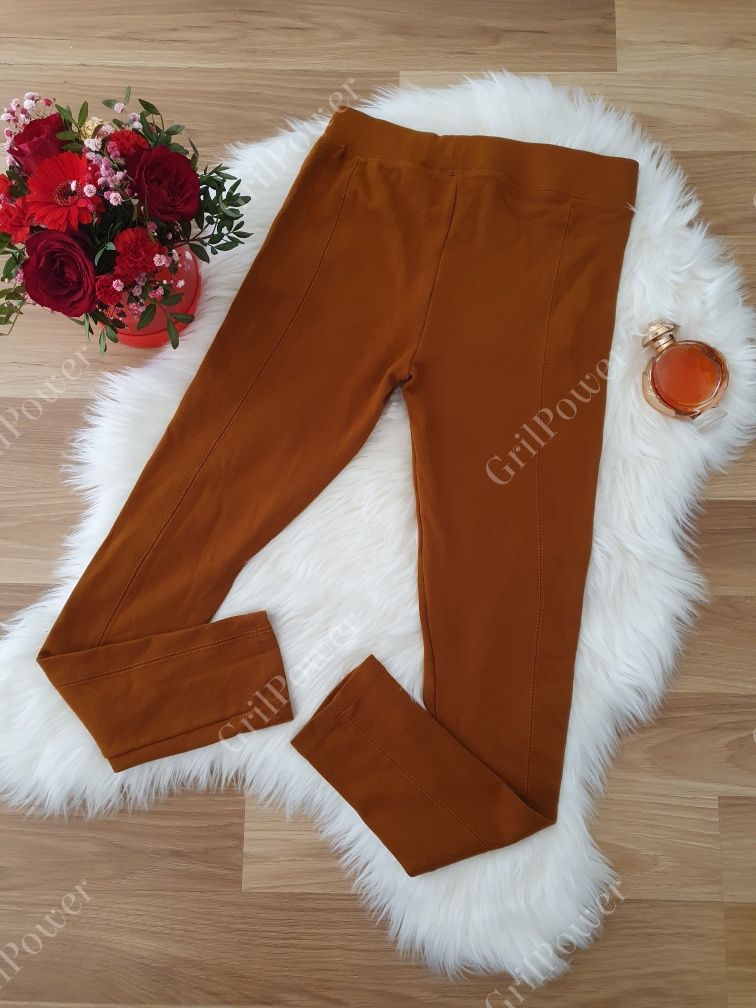 Legginsy brązowo-ceglaste TopShop roz. M/L