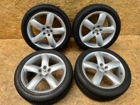 PEUGEOT 407 Felgi aluminiowe 18 8Jx18CH 5-41 + opony ZIMOWE CZUJNIKI